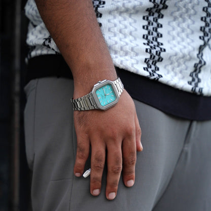 Luxury Turquoise Dial – Patek Philippe Inspired Premium Watch