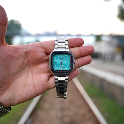 Luxury Turquoise Dial – Patek Philippe Inspired Premium Watch